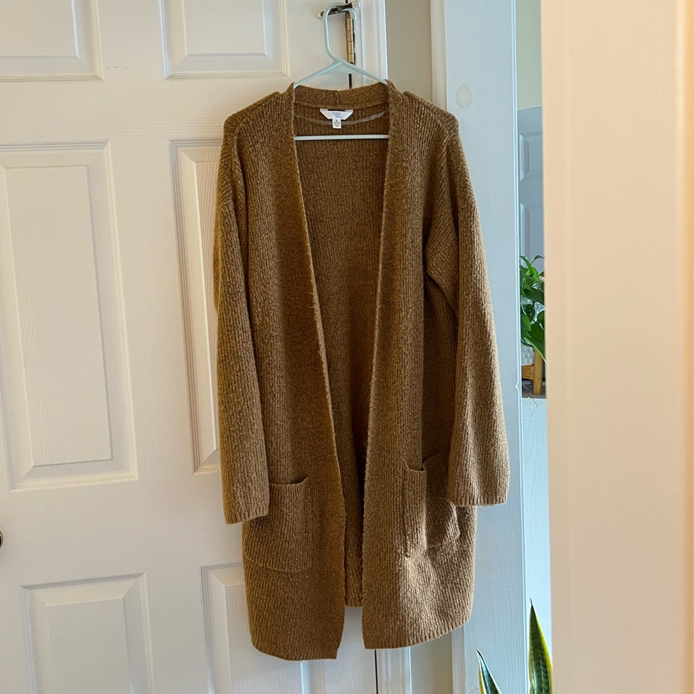 Time & Tru Brown Duster Cardigan Size XL